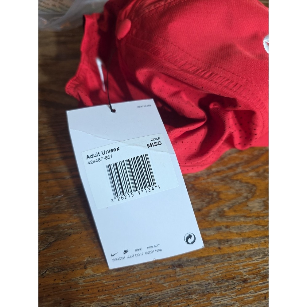 NIKE Swoosh Heritage86 2024 Olympic‎ Paris Coca Cola  Sponsor Adjustable Red Hat - Picture 8 of 11